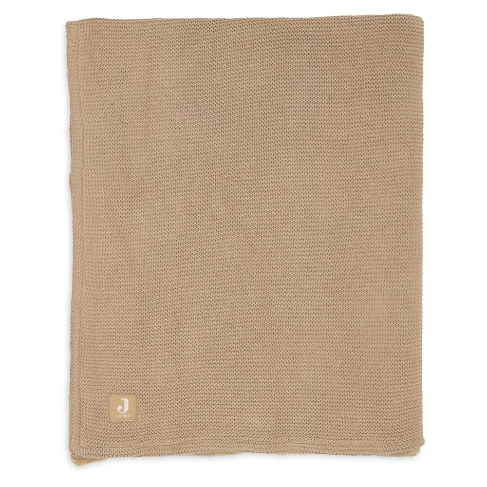 Deken Wieg 75x100cm Basic Knit Hazel/Fleece Deken Wieg 75x100cm Basic Knit Hazel/Fleece
