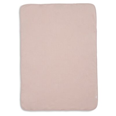 Deken Wieg 75x100cm Basic Sherpa/Jersey Silk Rose Deken Wieg 75x100cm Basic Sherpa/Jersey Silk Rose