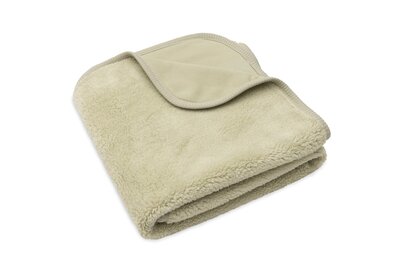Deken Wieg 75x100cm Basic Sherpa/Jersey Soft Matcha Deken Wieg 75x100cm Basic Sherpa/Jersey Soft Matcha