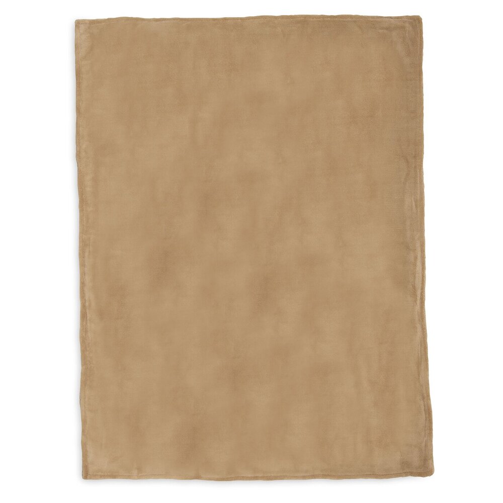 Deken Wieg 75x100cm Basic Knit Hazel/Fleece Deken Wieg 75x100cm Basic Knit Hazel/Fleece