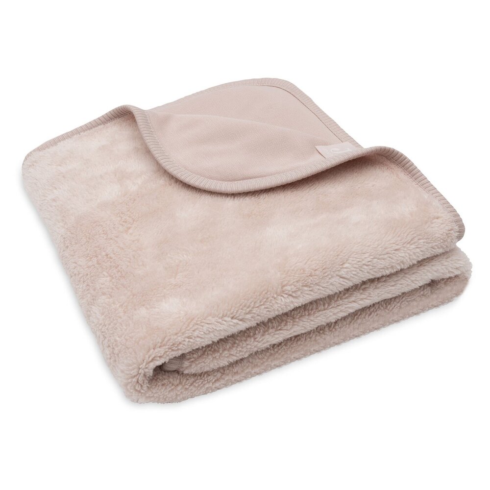 Deken Wieg 75x100cm Basic Sherpa/Jersey Silk Rose Deken Wieg 75x100cm Basic Sherpa/Jersey Silk Rose