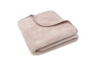 Deken Wieg 75x100cm Basic Sherpa/Jersey Silk Rose
