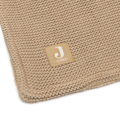 Deken Wieg 75x100cm Basic Knit Hazel/Fleece Deken Wieg 75x100cm Basic Knit Hazel/Fleece