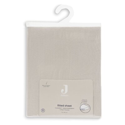 Hoeslaken Jersey Boxmatras 75x95cm Sand