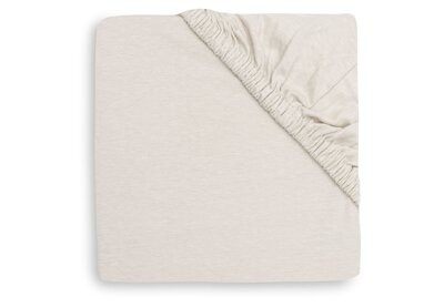 Hoeslaken Jersey Boxmatras 75x95cm Sand Hoeslaken Jersey Boxmatras 75x95cm Sand