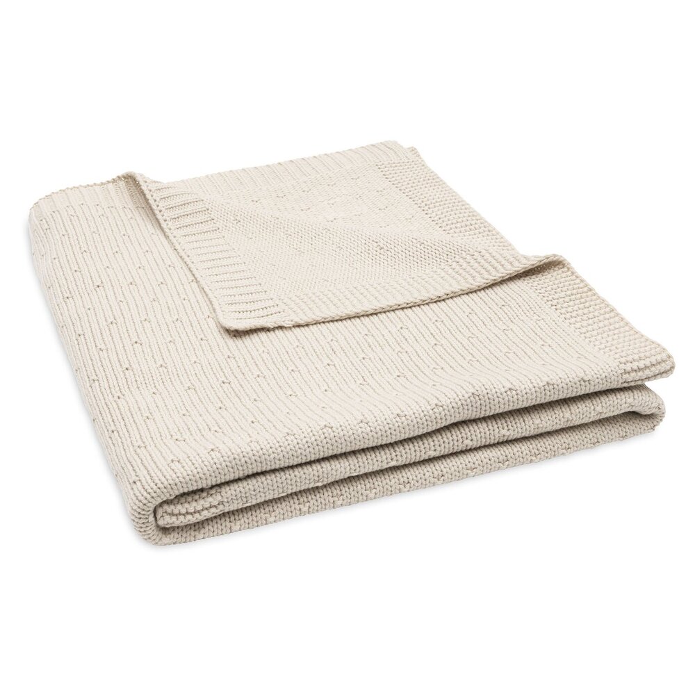 Deken Ledikant 100x150cm Sprinkle Knit Sand