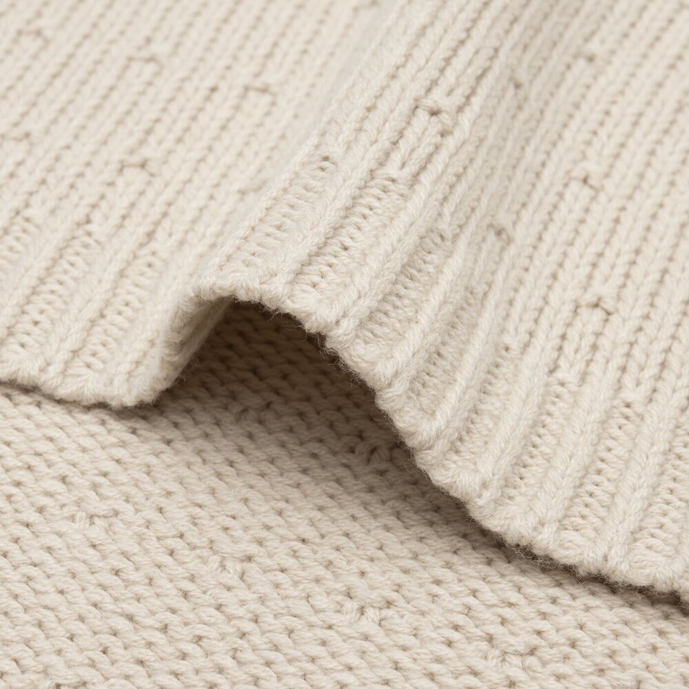 Deken Wieg 75x100cm Sprinkle Knit Sand Deken Wieg 75x100cm Sprinkle Knit Sand