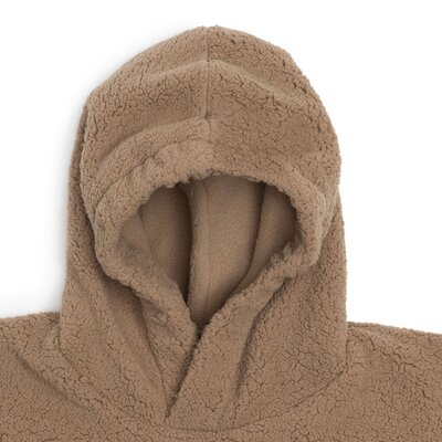 Cosy Poncho Teddy Fleece - Dark Hazel -