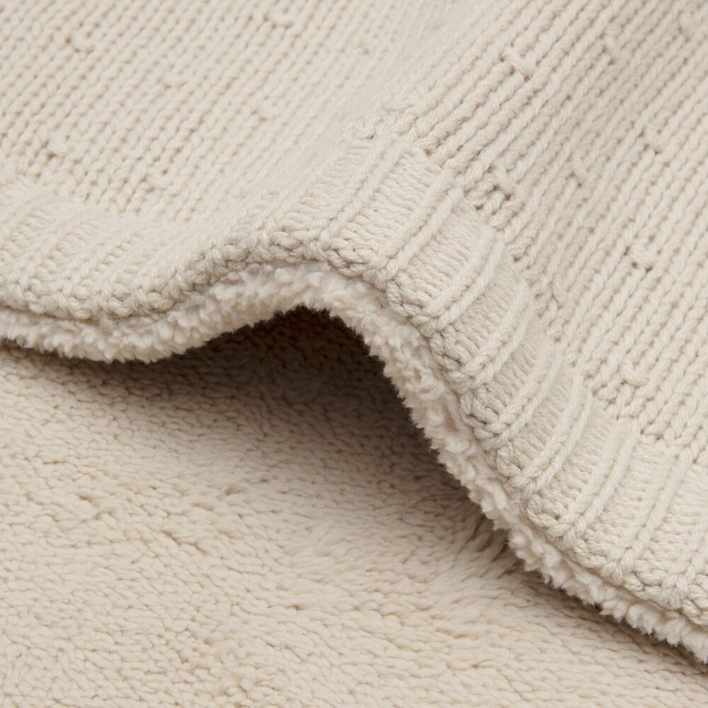 Deken Ledikant 100x150cm Sprinkle Knit Sand/Fluffy