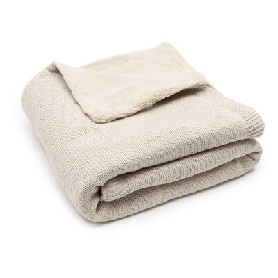 Deken Ledikant 100x150cm Sprinkle Knit Sand/Fluffy