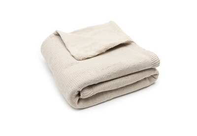Deken Ledikant 100x150cm Sprinkle Knit Sand/Fluffy Deken Ledikant 100x150cm Sprinkle Knit Sand/Fluffy