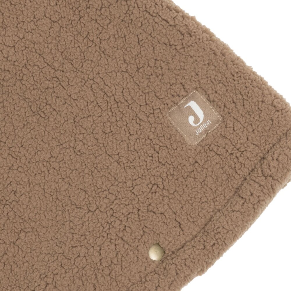 Cosy Poncho Teddy Fleece - Dark Hazel -