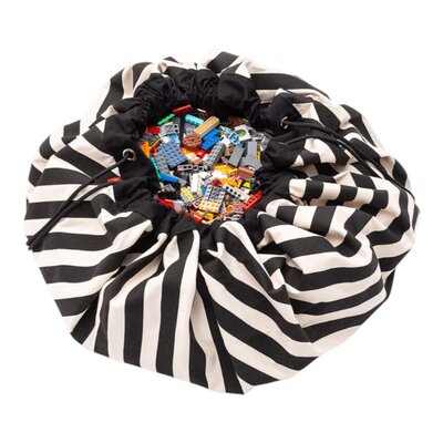 Noomad - Opbergzak - Speelmat single print - 140cm Stripes Black