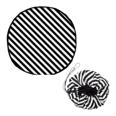 Noomad - Opbergzak - Speelmat single print - 140cm Stripes Black