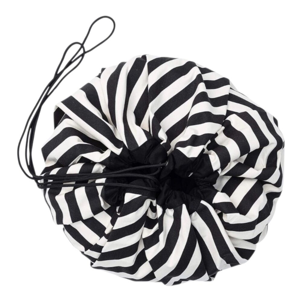 Noomad - Opbergzak - Speelmat single print - 140cm Stripes Black