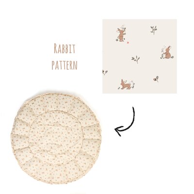 Coco - Speeltapijt Bloom 130cm Rabbit Coco - Speeltapijt Bloom 130cm Rabbit