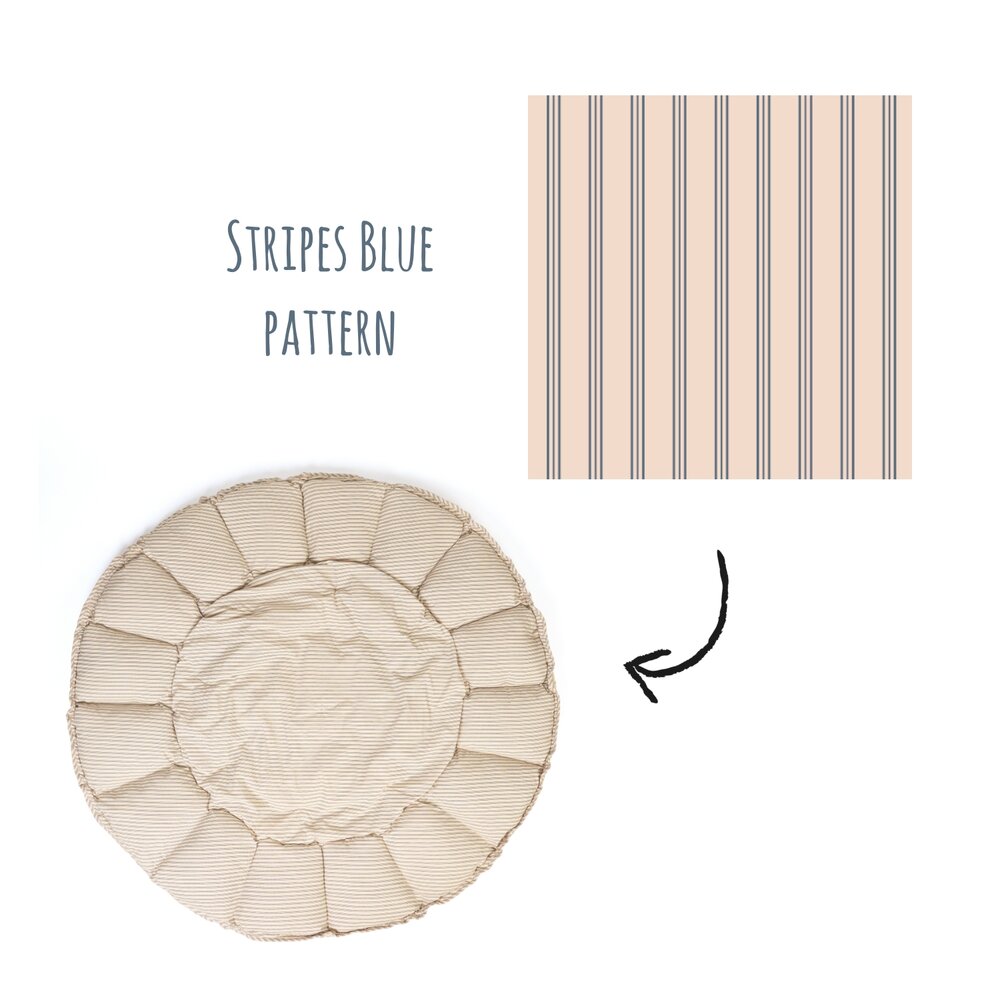 Coco - Speeltapijt Bloom 130cm Stripes blue Coco - Speeltapijt Bloom 130cm Stripes blue