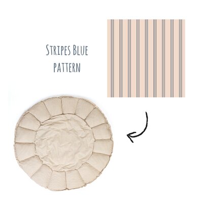 Coco - Speeltapijt Bloom 130cm Stripes blue Coco - Speeltapijt Bloom 130cm Stripes blue