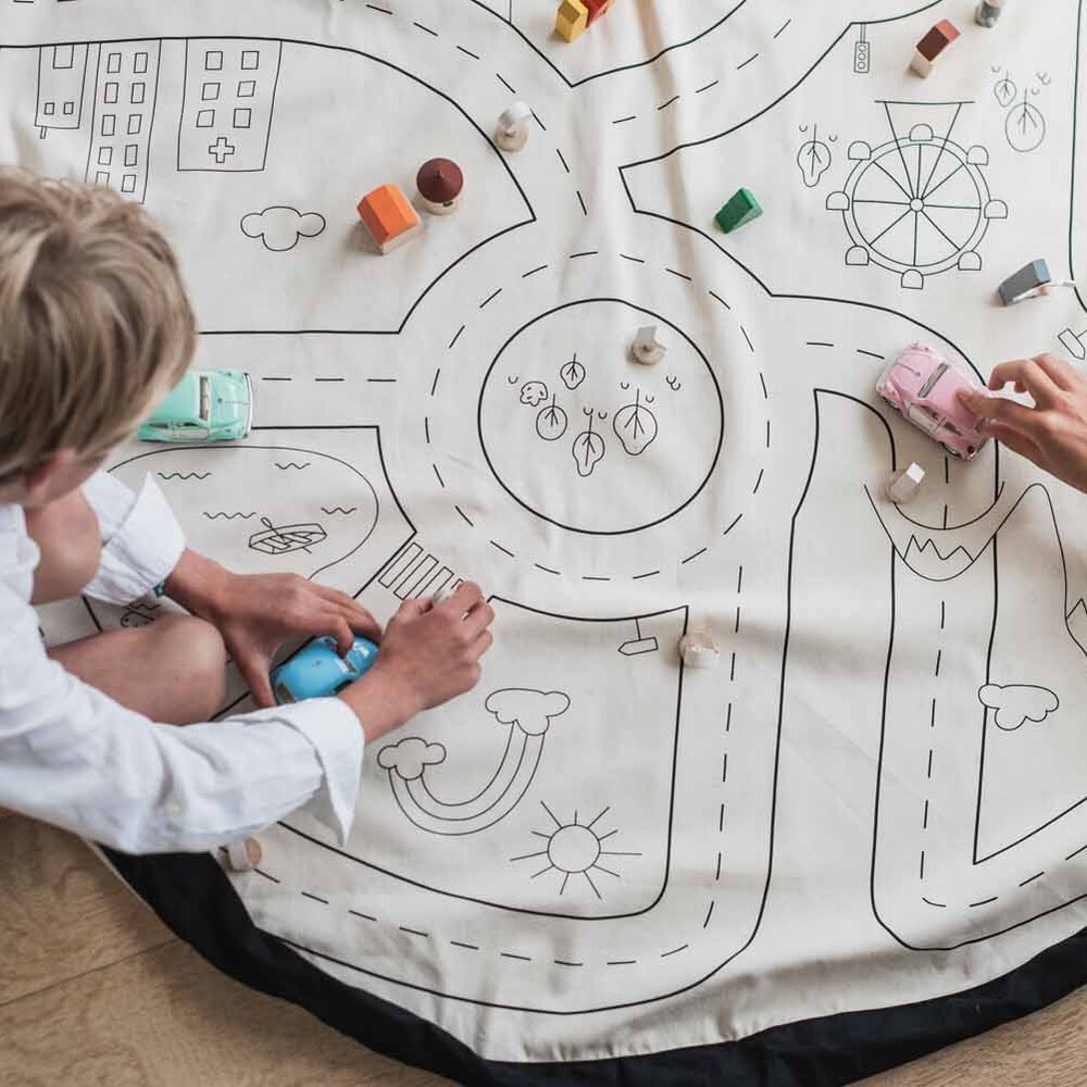 Noomad - Opbergzak - Speelmat 2-zijdig - 140cm Playville