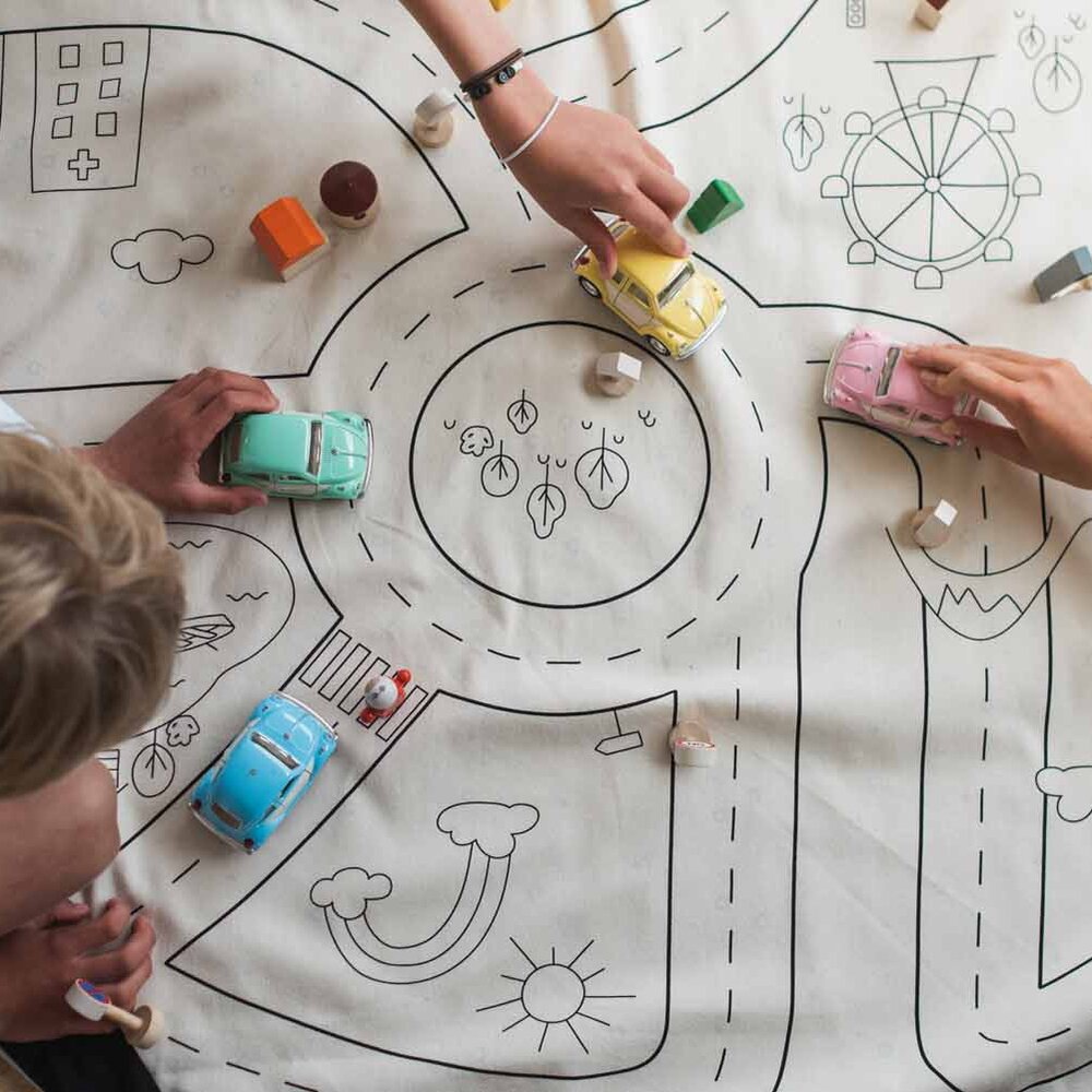Noomad - Opbergzak - Speelmat 2-zijdig - 140cm Playville