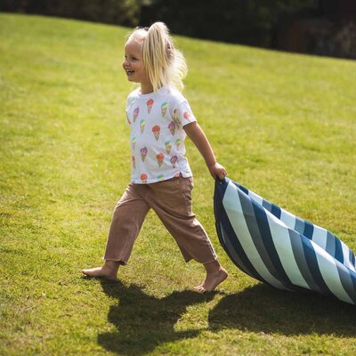 Noomad - Opbergzak - Outdoor - 140 cm Blue/green stripes Noomad - Opbergzak - Outdoor - 140 cm Blue/green stripes