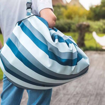 Noomad - Opbergzak - Outdoor - 140 cm Blue/green stripes Noomad - Opbergzak - Outdoor - 140 cm Blue/green stripes