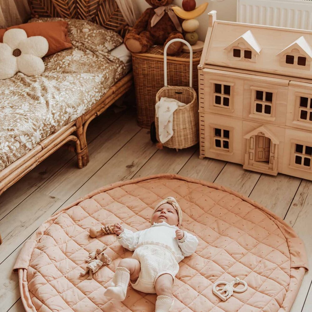 Noomad - Opbergzak - Speelmat Baby Soft - organic cotton - 120 cm Fleuri Noomad - Opbergzak - Speelmat Baby Soft - organic cotton - 120 cm Fleuri