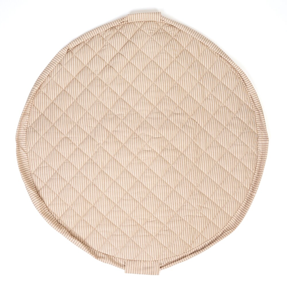Noomad - Opbergzak - Speelmat Baby Soft - organic cotton - 120 cm Stripes brown Noomad - Opbergzak - Speelmat Baby Soft - organic cotton - 120 cm Stripes brown