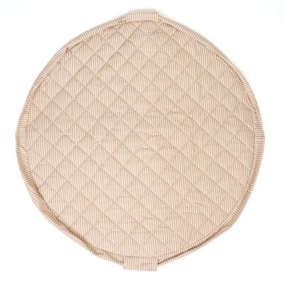 Noomad - Opbergzak - Speelmat Baby Soft - organic cotton - 120 cm Stripes brown