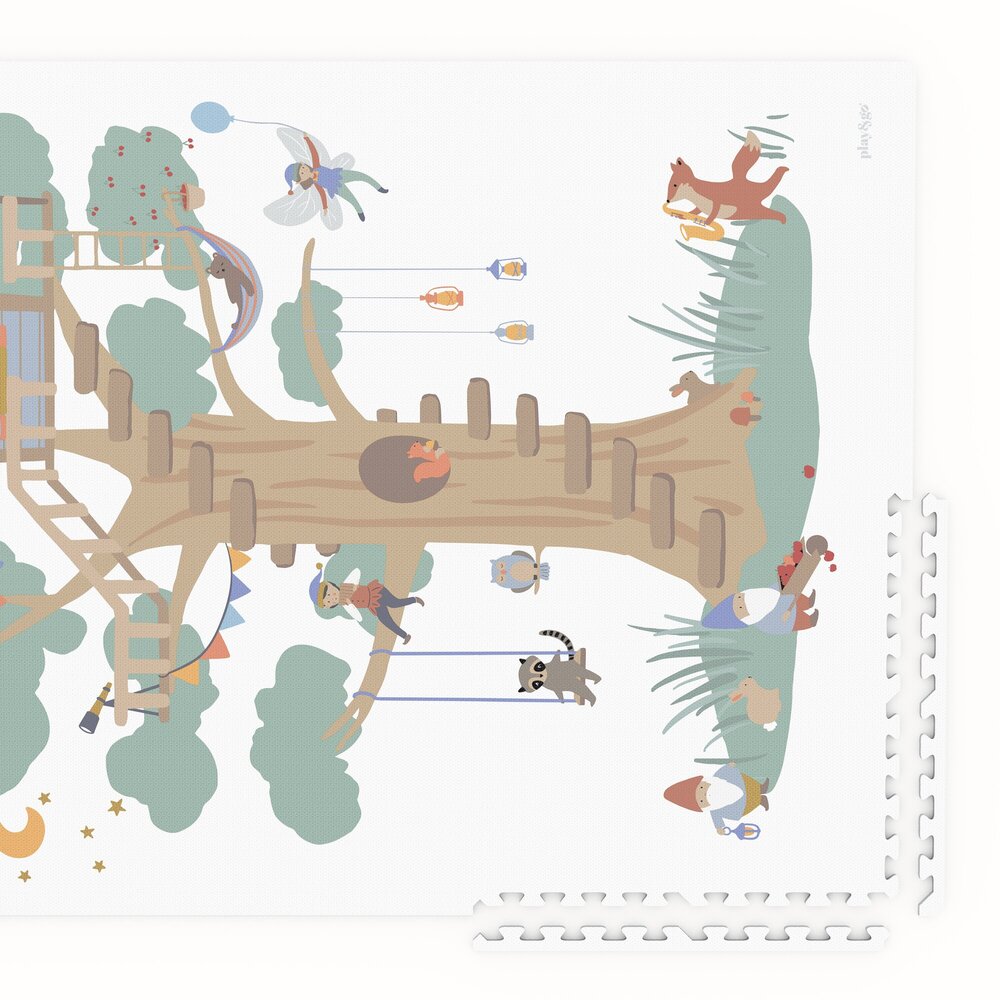 Tiloo - Puzzelmat EEVAA - 6 tegels Treehouse (120 x 180 cm) Tiloo - Puzzelmat EEVAA - 6 tegels Treehouse (120 x 180 cm)
