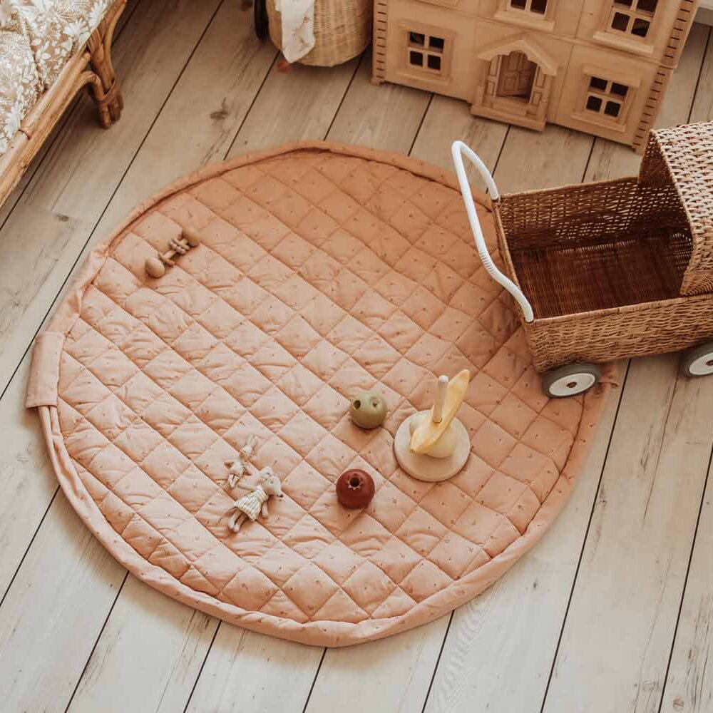 Noomad - Opbergzak - Speelmat Baby Soft - organic cotton - 120 cm Fleuri Noomad - Opbergzak - Speelmat Baby Soft - organic cotton - 120 cm Fleuri