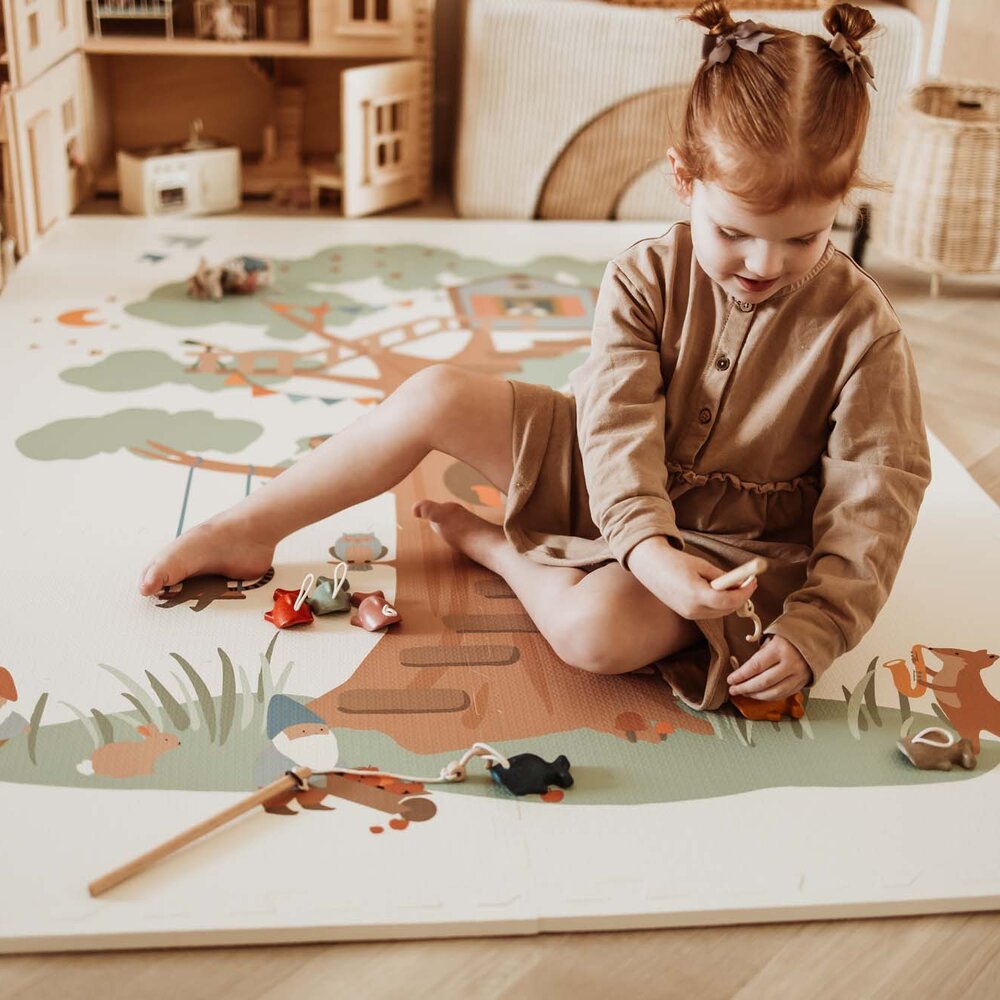 Tiloo - Puzzelmat EEVAA - 6 tegels Treehouse (120 x 180 cm) Tiloo - Puzzelmat EEVAA - 6 tegels Treehouse (120 x 180 cm)