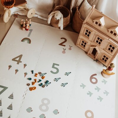 Tiloo - Puzzelmat EEVAA - 9 tegels Numbers (180 x180 cm)