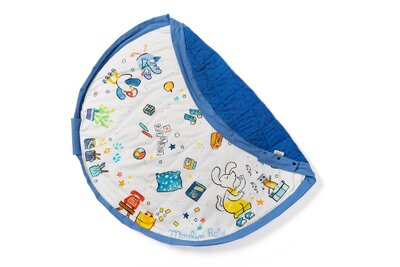 Noomad - Opbergzak - Speelmat Baby Soft - organic cotton - 120 cm Puce & Pilou by Moulin Roty