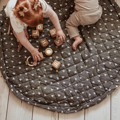 Noomad - Opbergzak - Speelmat Baby Soft - organic cotton - 120 cm Birds Noomad - Opbergzak - Speelmat Baby Soft - organic cotton - 120 cm Birds