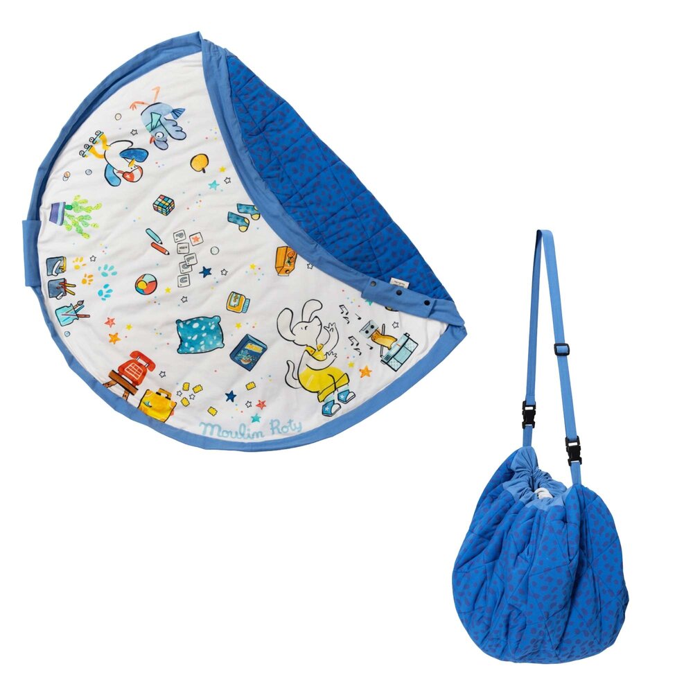 Noomad - Opbergzak - Speelmat Baby Soft - organic cotton - 120 cm Puce & Pilou by Moulin Roty Noomad - Opbergzak - Speelmat Baby Soft - organic cotton - 120 cm Puce & Pilou by Moulin Roty