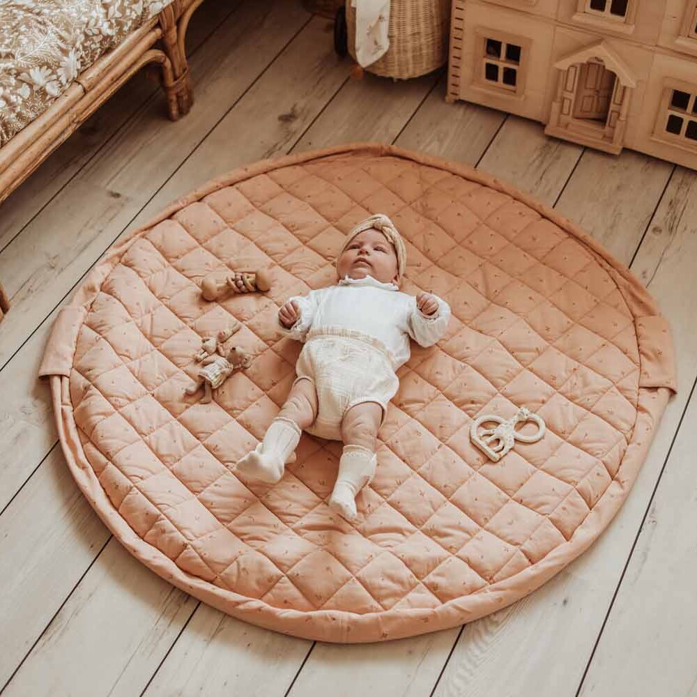 Noomad - Opbergzak - Speelmat Baby Soft - organic cotton - 120 cm Fleuri Noomad - Opbergzak - Speelmat Baby Soft - organic cotton - 120 cm Fleuri