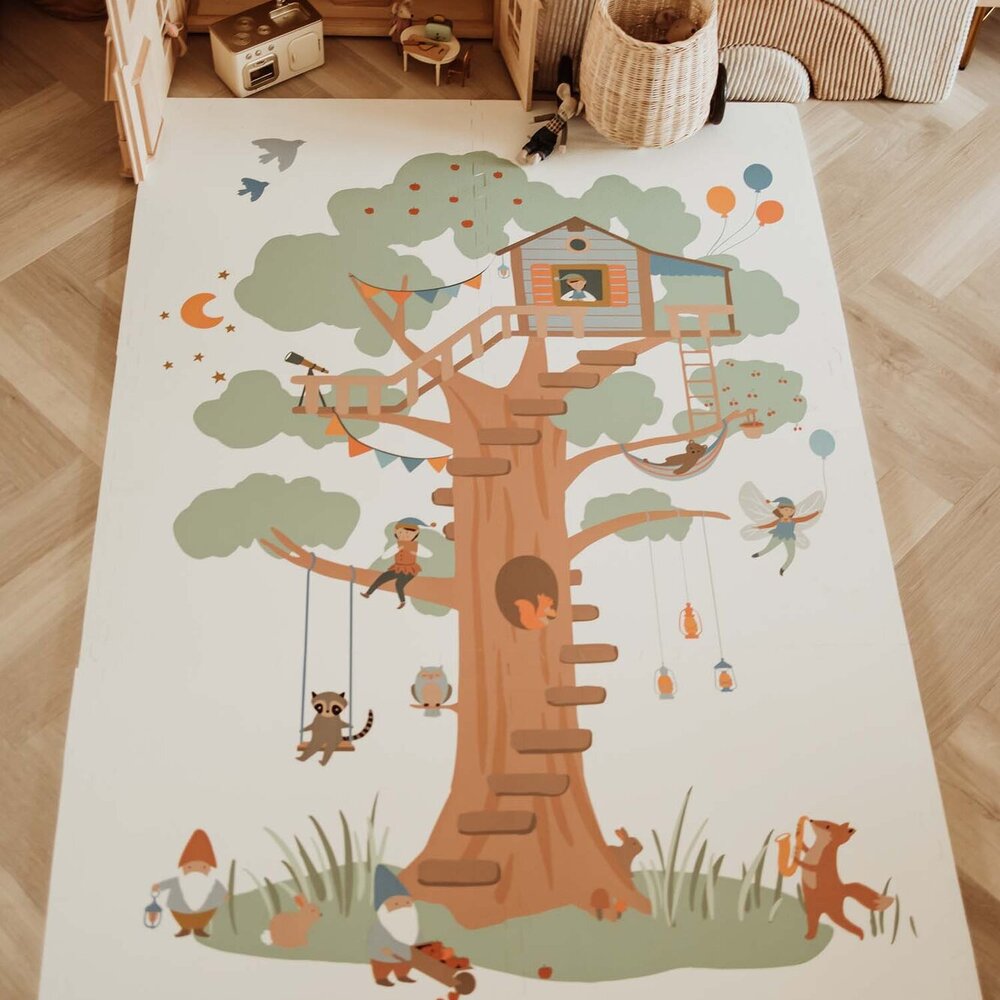 Tiloo - Puzzelmat EEVAA - 6 tegels Treehouse (120 x 180 cm) Tiloo - Puzzelmat EEVAA - 6 tegels Treehouse (120 x 180 cm)