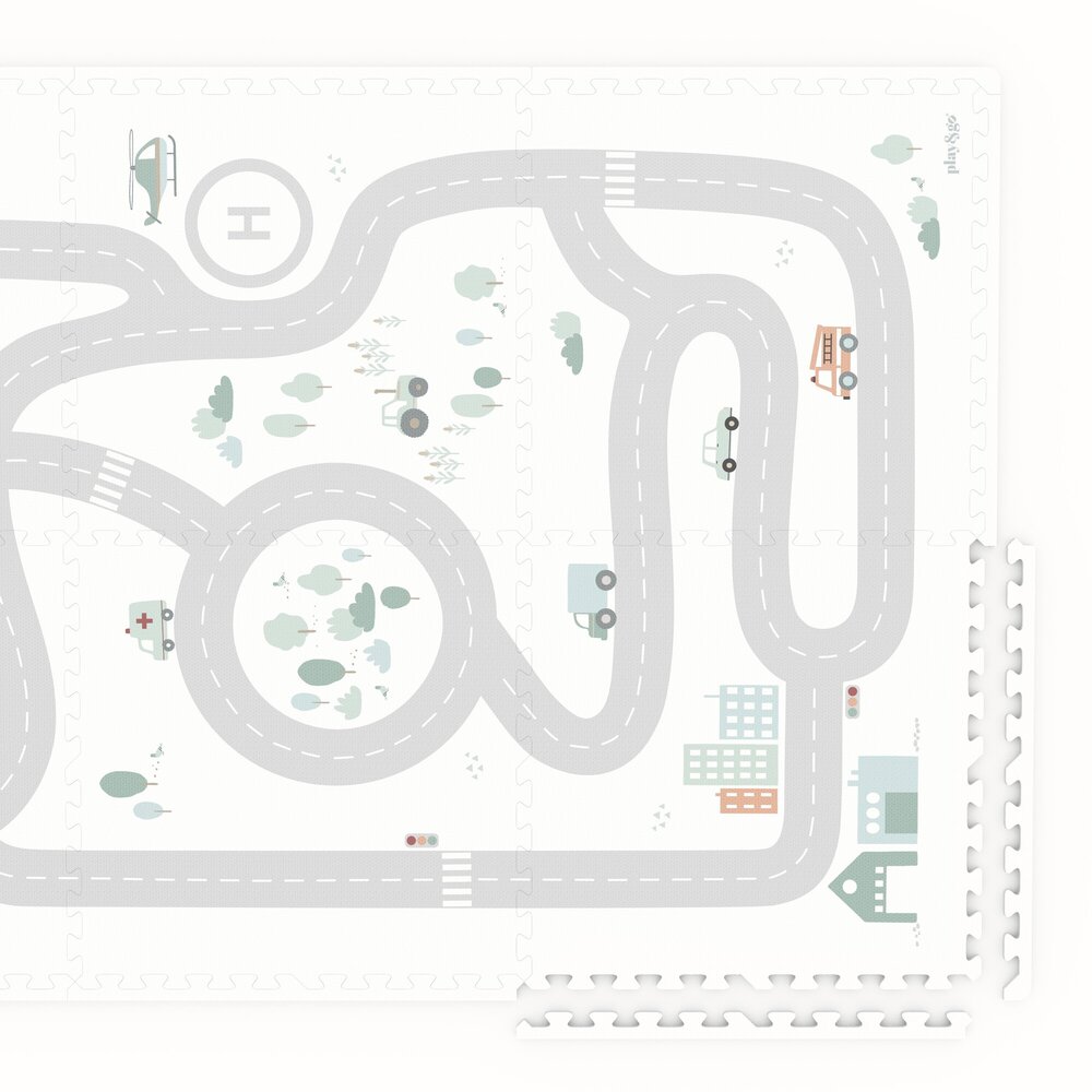 Tiloo - Puzzelmat EEVAA - 6 tegels Road (120 x 180 cm) Tiloo - Puzzelmat EEVAA - 6 tegels Road (120 x 180 cm)