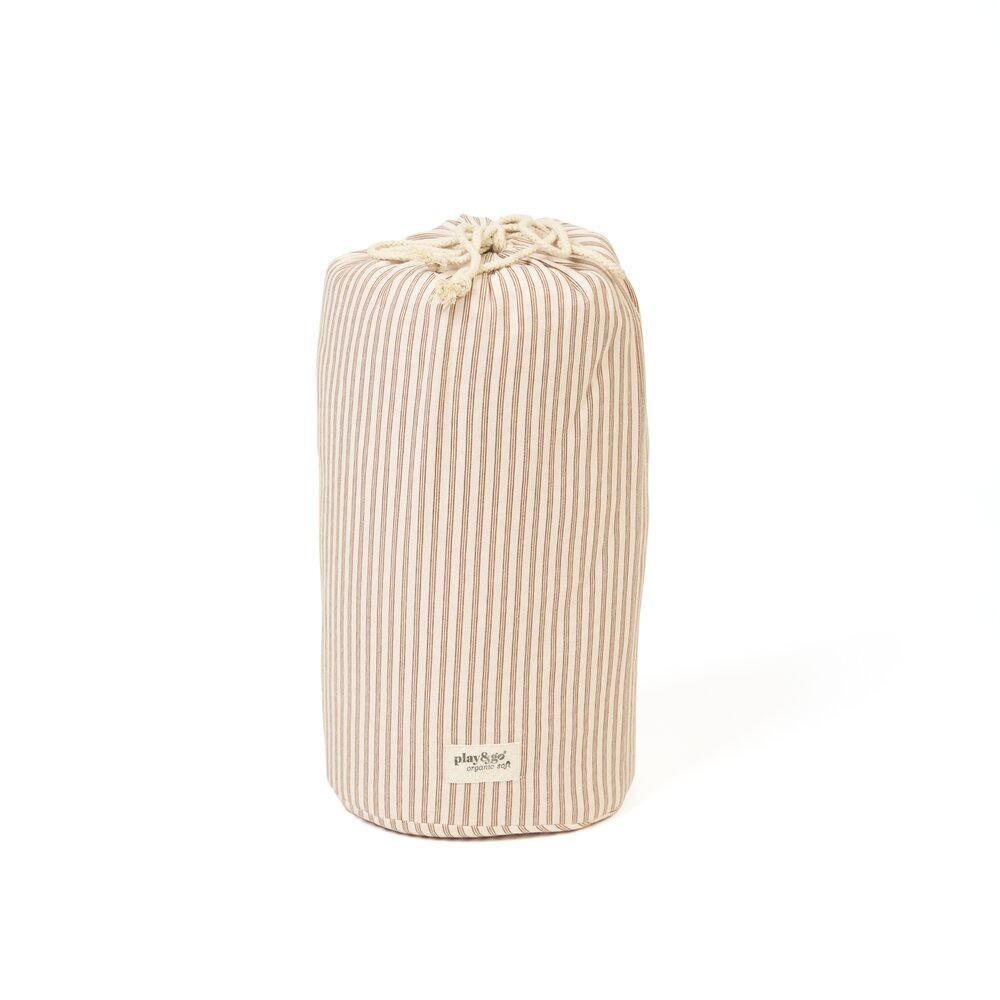 Noomad - Opbergzak - Speelmat Baby Soft - organic cotton - 120 cm Stripes brown Noomad - Opbergzak - Speelmat Baby Soft - organic cotton - 120 cm Stripes brown