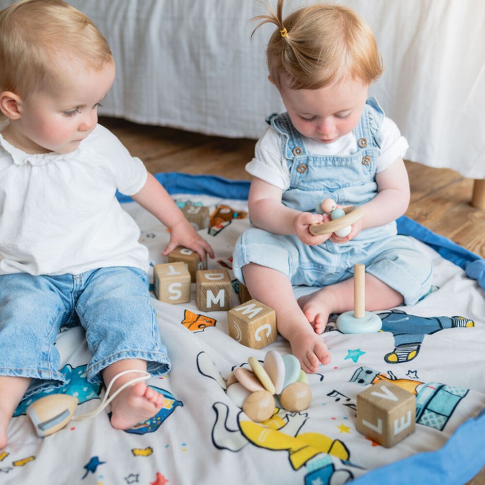 Noomad - Opbergzak - Speelmat Baby Soft - organic cotton - 120 cm Puce & Pilou by Moulin Roty Noomad - Opbergzak - Speelmat Baby Soft - organic cotton - 120 cm Puce & Pilou by Moulin Roty
