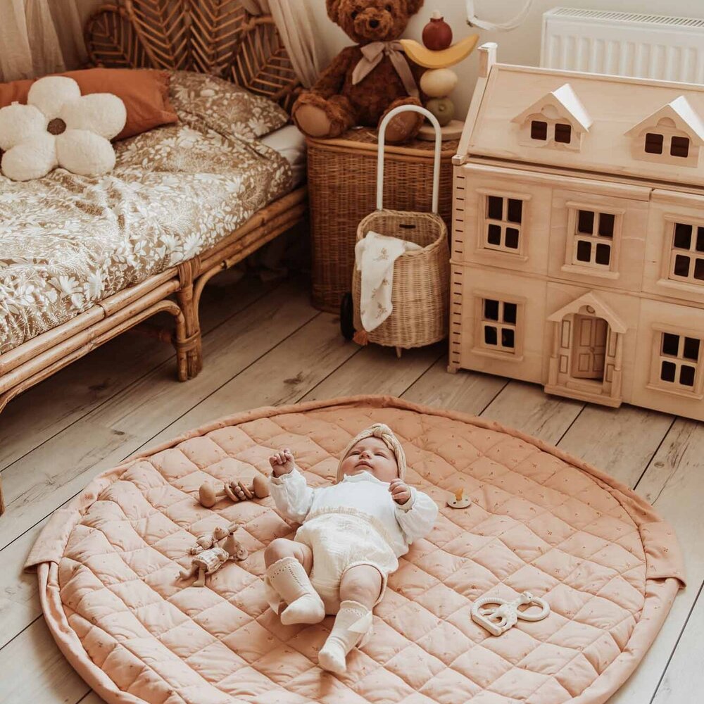 Noomad - Opbergzak - Speelmat Baby Soft - organic cotton - 120 cm Fleuri Noomad - Opbergzak - Speelmat Baby Soft - organic cotton - 120 cm Fleuri