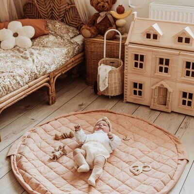 Noomad - Opbergzak - Speelmat Baby Soft - organic cotton - 120 cm Fleuri Noomad - Opbergzak - Speelmat Baby Soft - organic cotton - 120 cm Fleuri