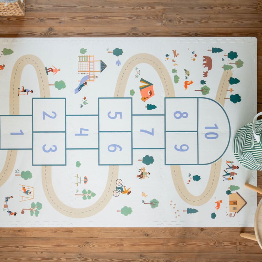 Tiloo - Puzzelmat EEVAA - 6 tegels Hopscotch (120 x 180 cm - 6 tiles) Tiloo - Puzzelmat EEVAA - 6 tegels Hopscotch (120 x 180 cm - 6 tiles)