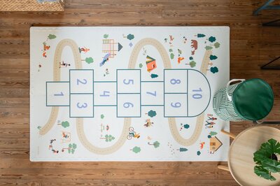Tiloo - Puzzelmat EEVAA - 6 tegels Hopscotch (120 x 180 cm - 6 tiles)