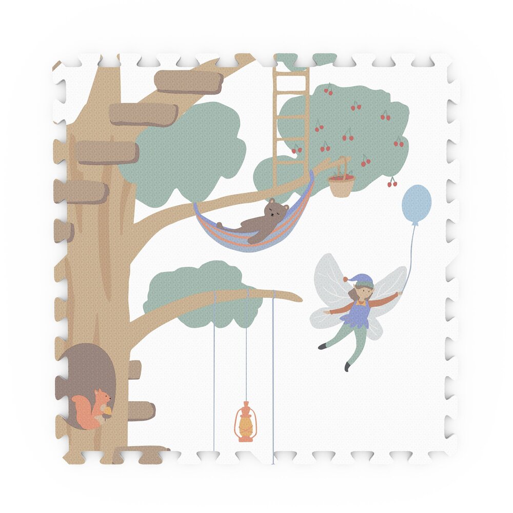 Tiloo - Puzzelmat EEVAA - 6 tegels Treehouse (120 x 180 cm) Tiloo - Puzzelmat EEVAA - 6 tegels Treehouse (120 x 180 cm)