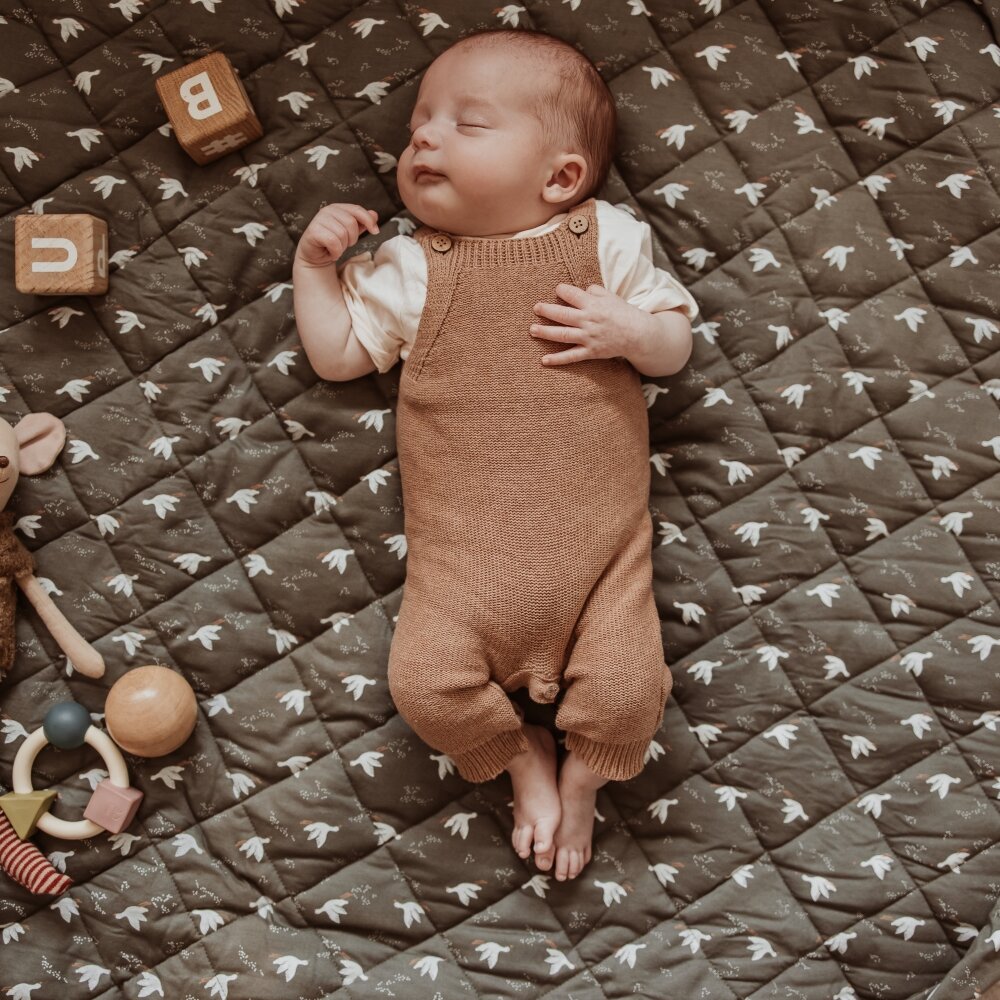 Noomad - Opbergzak - Speelmat Baby Soft - organic cotton - 120 cm Birds Noomad - Opbergzak - Speelmat Baby Soft - organic cotton - 120 cm Birds