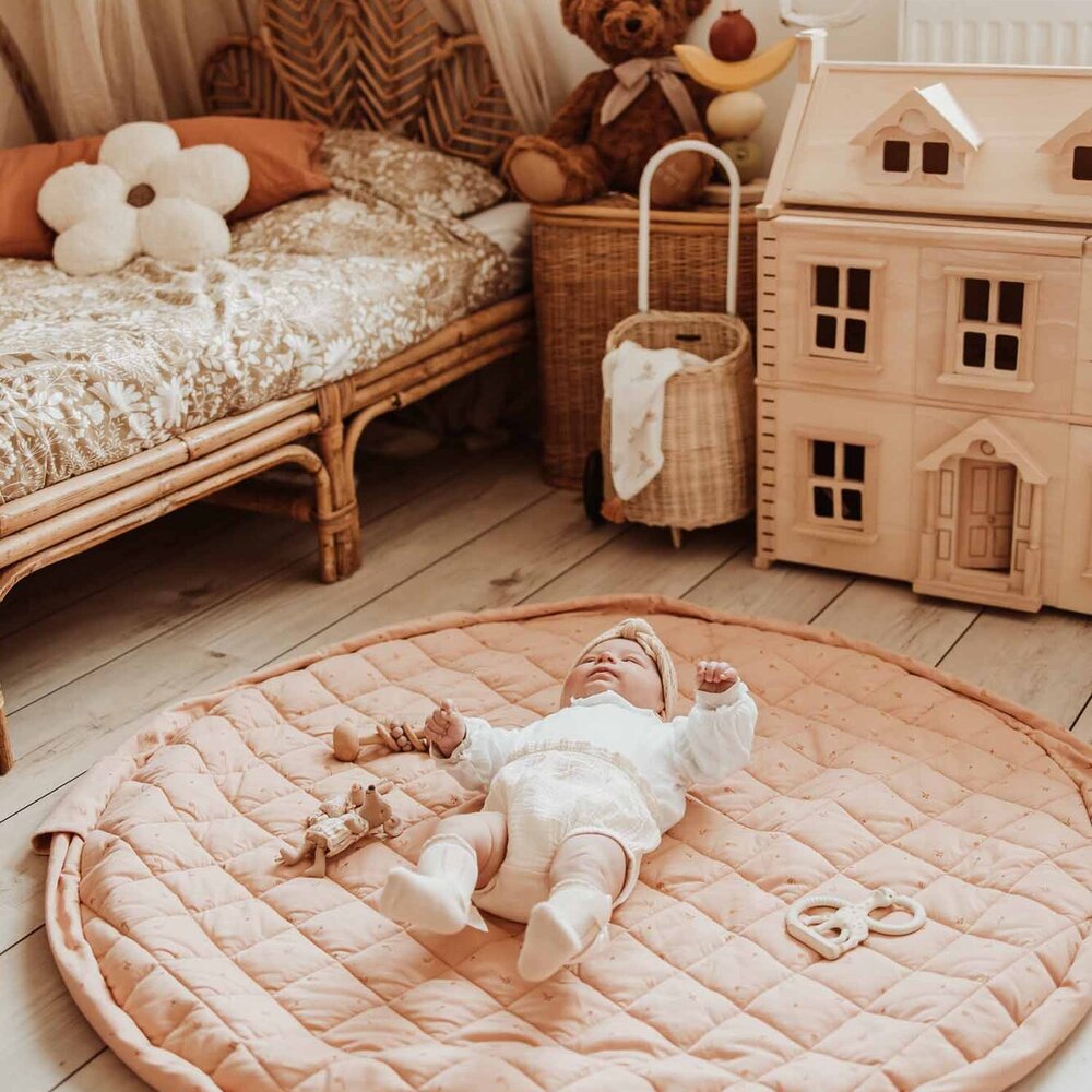 Noomad - Opbergzak - Speelmat Baby Soft - organic cotton - 120 cm Fleuri Noomad - Opbergzak - Speelmat Baby Soft - organic cotton - 120 cm Fleuri
