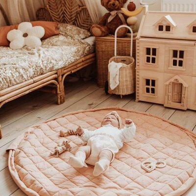 Noomad - Opbergzak - Speelmat Baby Soft - organic cotton - 120 cm Fleuri Noomad - Opbergzak - Speelmat Baby Soft - organic cotton - 120 cm Fleuri