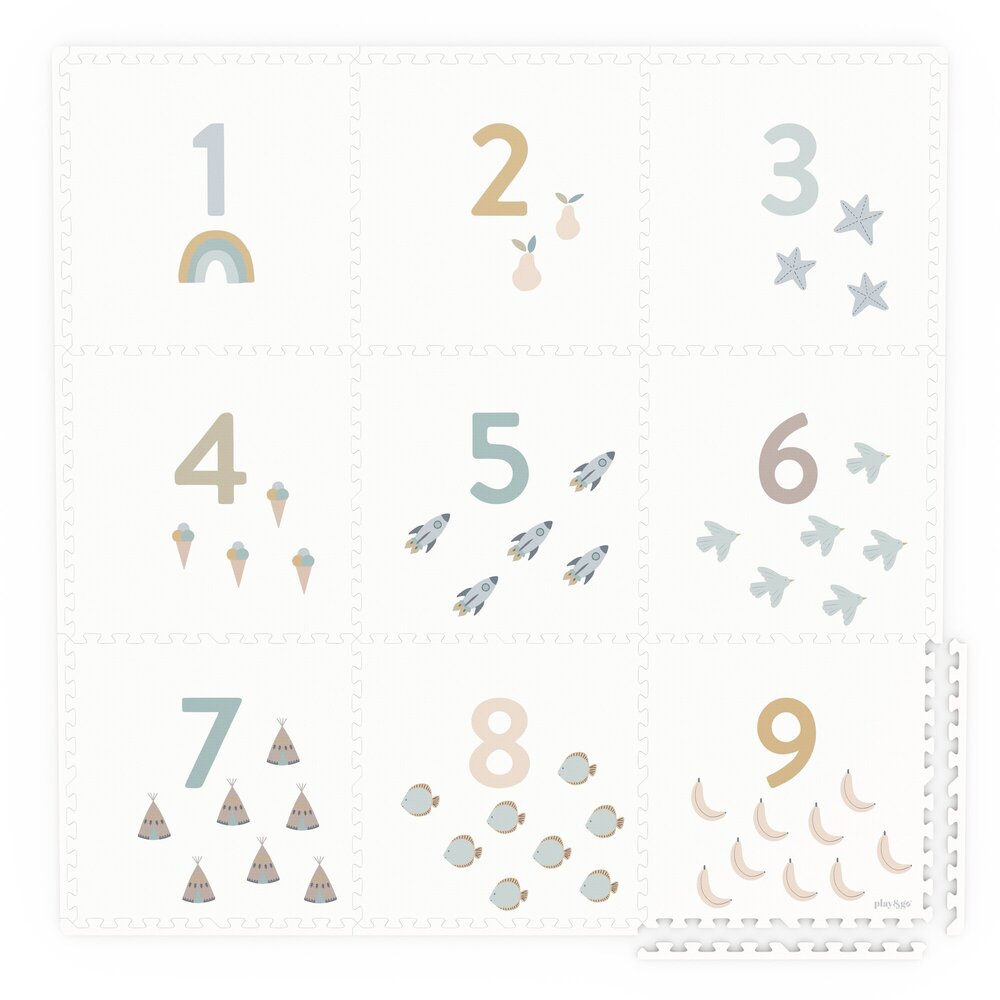 Tiloo - Puzzelmat EEVAA - 9 tegels Numbers (180 x180 cm)